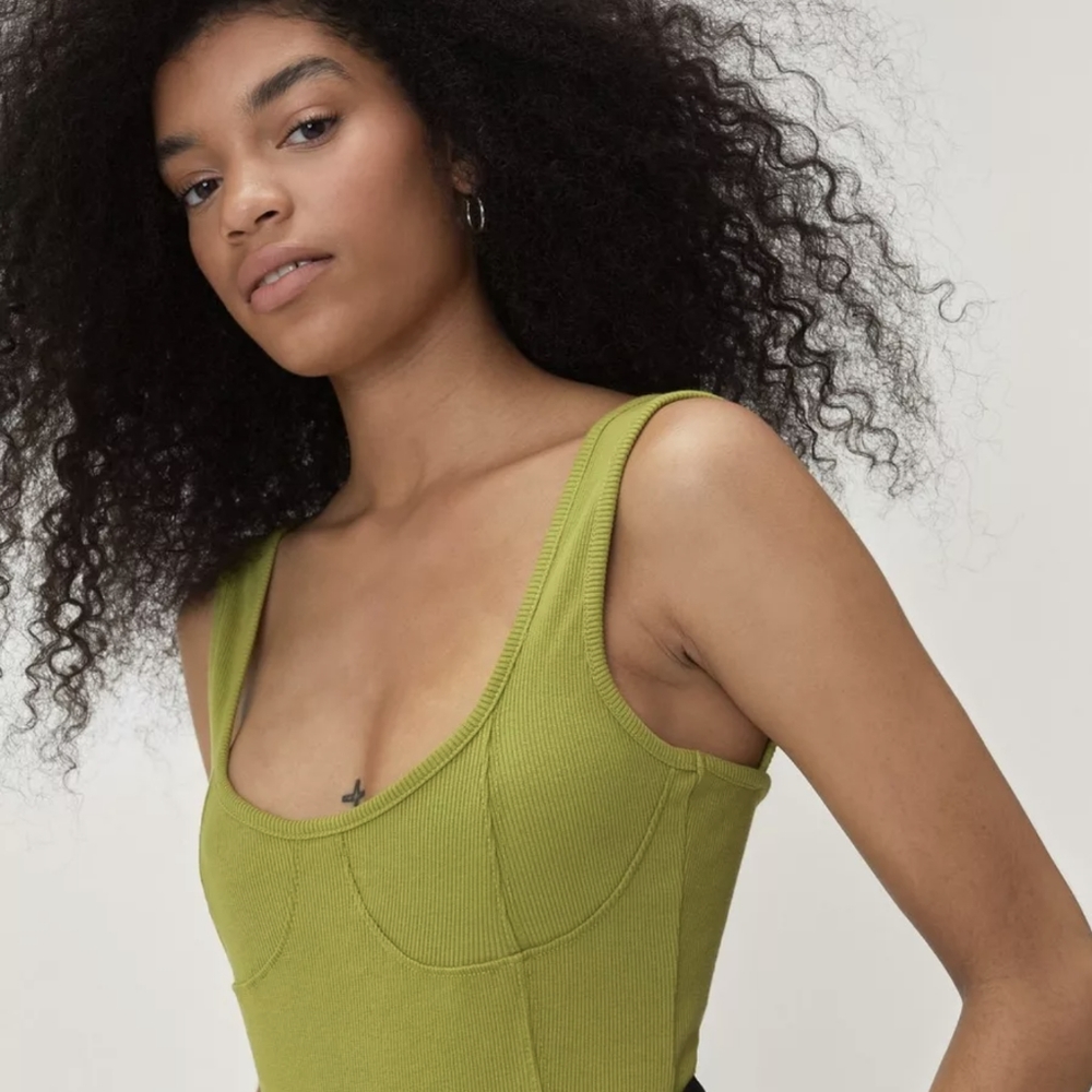 Rib Seam Detail Bodysuit